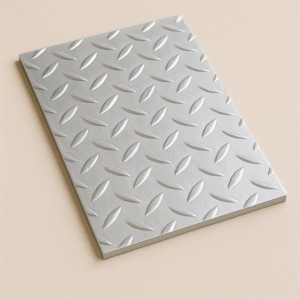 Алюминиевый рифленый лист даймонд 1,5х600х1200 мм АМц в наличии в Москве