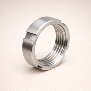 Гайка шлицевая AISI 304 1 1/2" в наличии в Москве