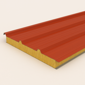 Кровельная сэндвич-панель МВ 100х1000(1000) мм телегрей 4 в наличии в Москве