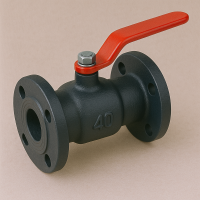 Чугунный кран конусный трехходовой фланцевый ДУ 50 РУ 16 ГОСТ 9702-87